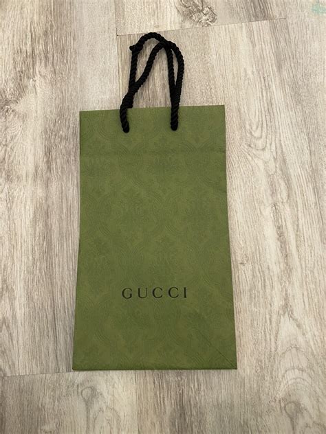 gucci paper bag ebay|Gucci reusable shopping bag.